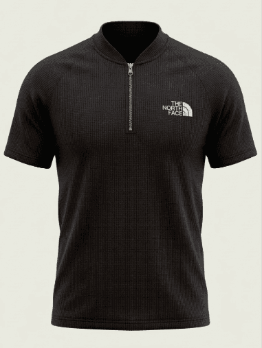 Inked Wear Men's North Face Quarter-Zip Performance T-Shirt