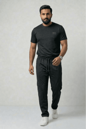 Inked Wear Men's Athletic Tech Tracksuit — Tee & Cargo Joggers