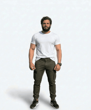 Inked Wear Grunt Cargo — Charcoal Grey