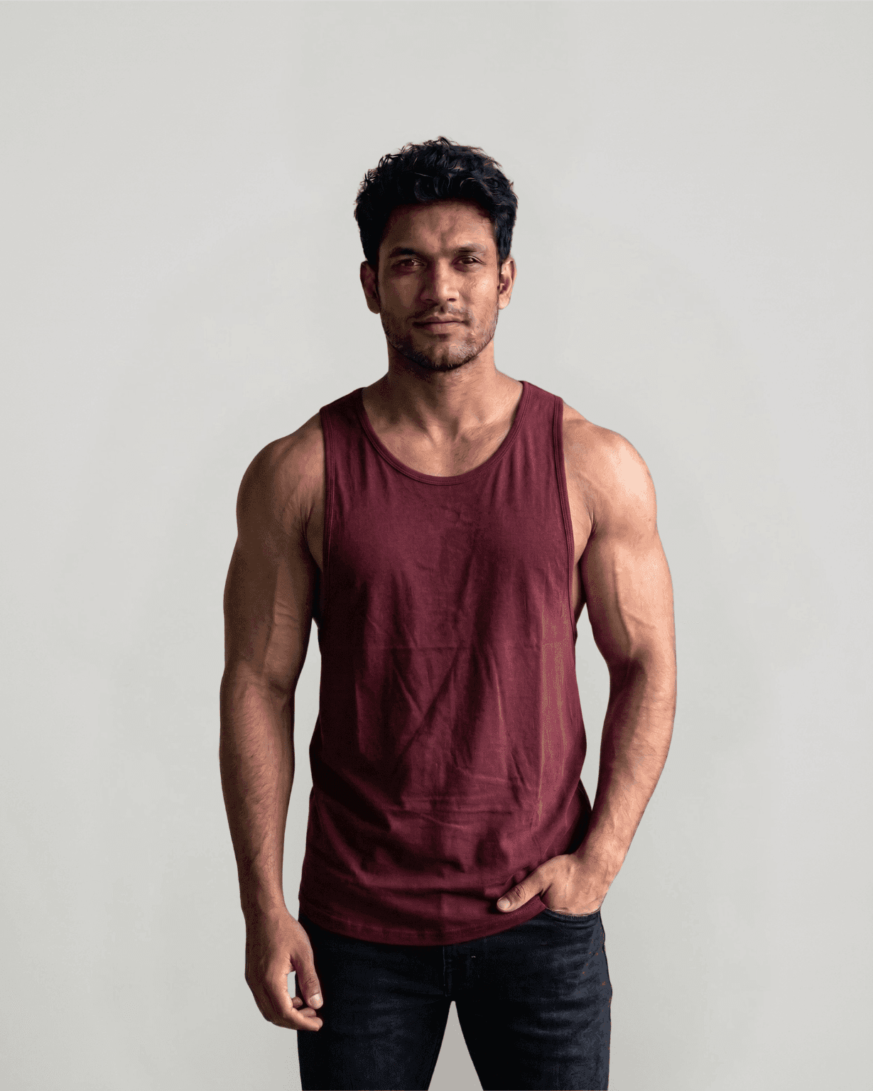gym stringer, y back tank top men, navy blue bodybuilding tank, scoop hem stringer vest, racerback gym vest, mens lifting tank top