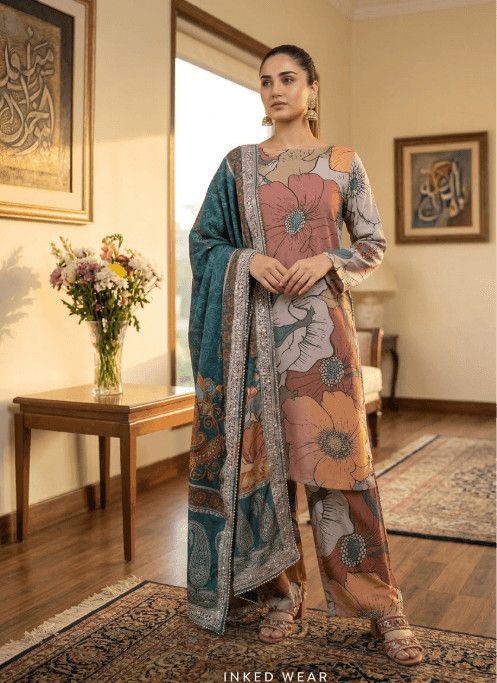 Poppy Fields — Inked Wear Women's Silk Crepe 3-Piece Suit