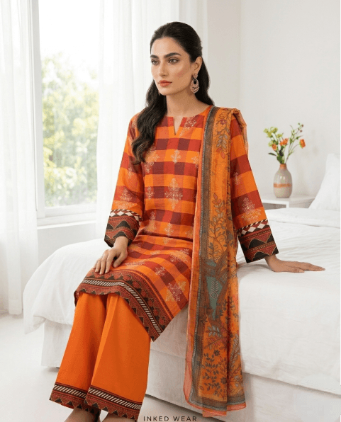 Amber Jalwa — Inked Wear Women's Silk Crepe 3-Piece Suit