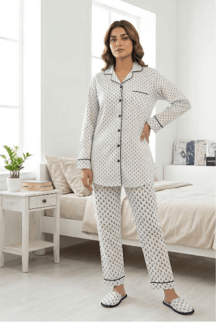 Lahar — Inked Wear Women's Cotton Night Suit 2-Piece