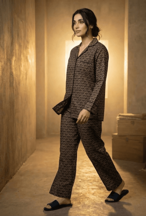 Dark Currency — Inked Wear Women's Cotton Night Suit 2-Piece