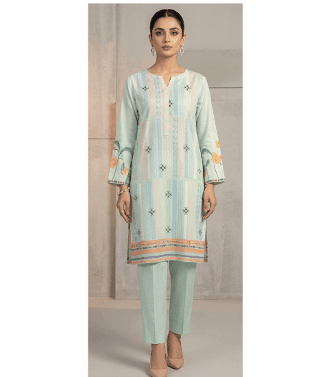 Mint Mirage — Inked Wear Women's Lawn 2-Piece Printed Suit